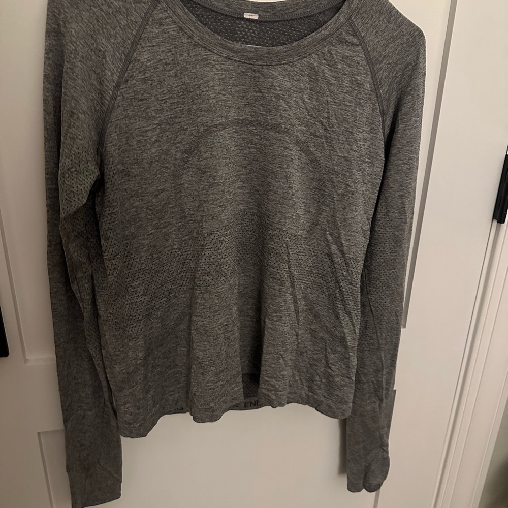 lululemon athletica Heathered Gray swiftly long sleeve